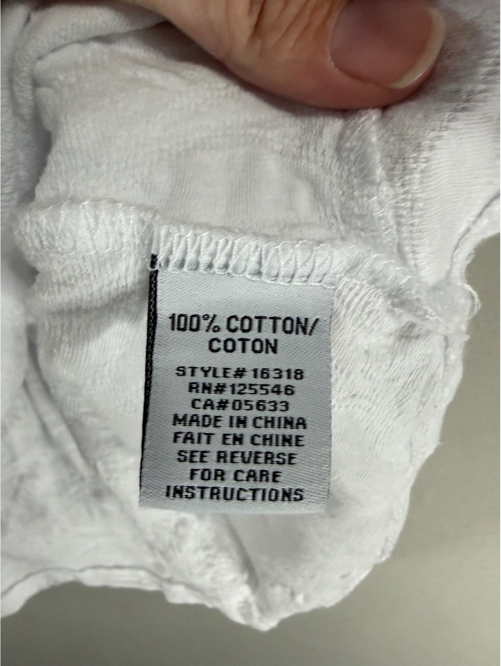 Habitat Women's White Textured Cotton Top XXL - Picture 5 of 6